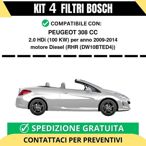 Kit filtri bosch peugeot 308 - kit,