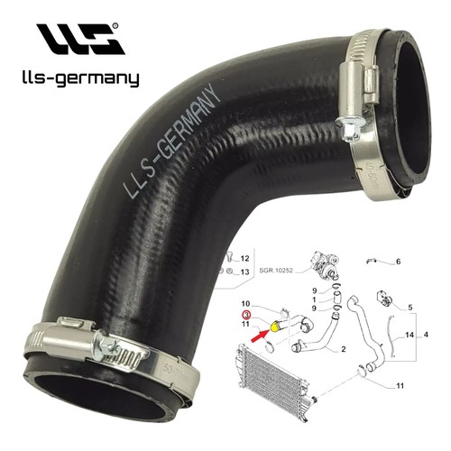 Tubo turbo intercooler per