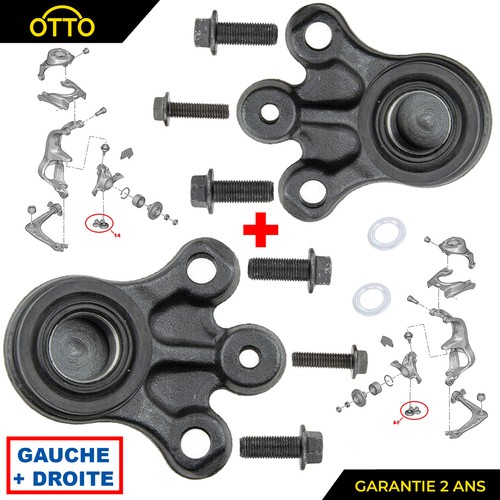 Rotule suspension pour - 2x,