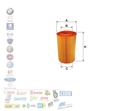 Filtro aria fiat ducato - aria,